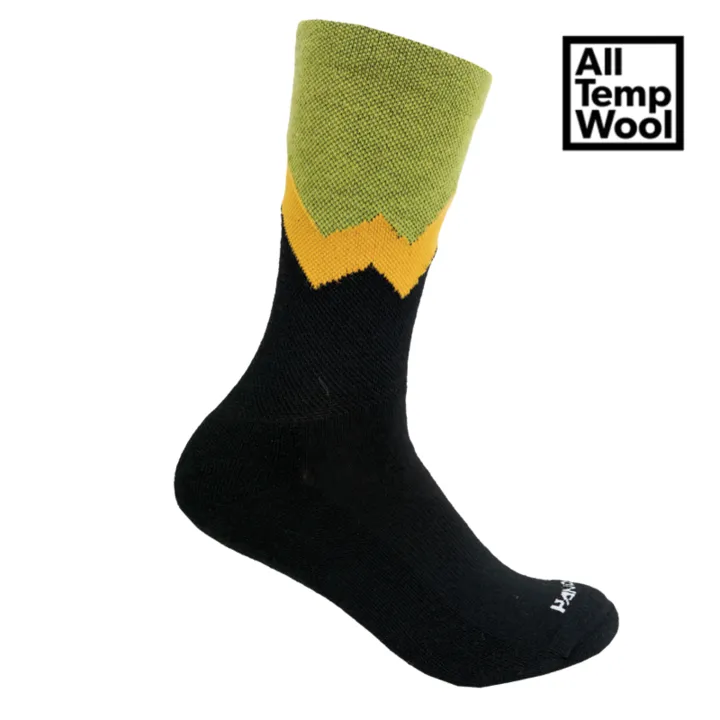 Socks - Olive Cascade Wool