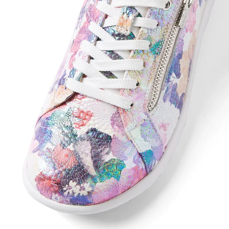 SOLAR XF - PINK METAL FLORAL MULTI LEATHER