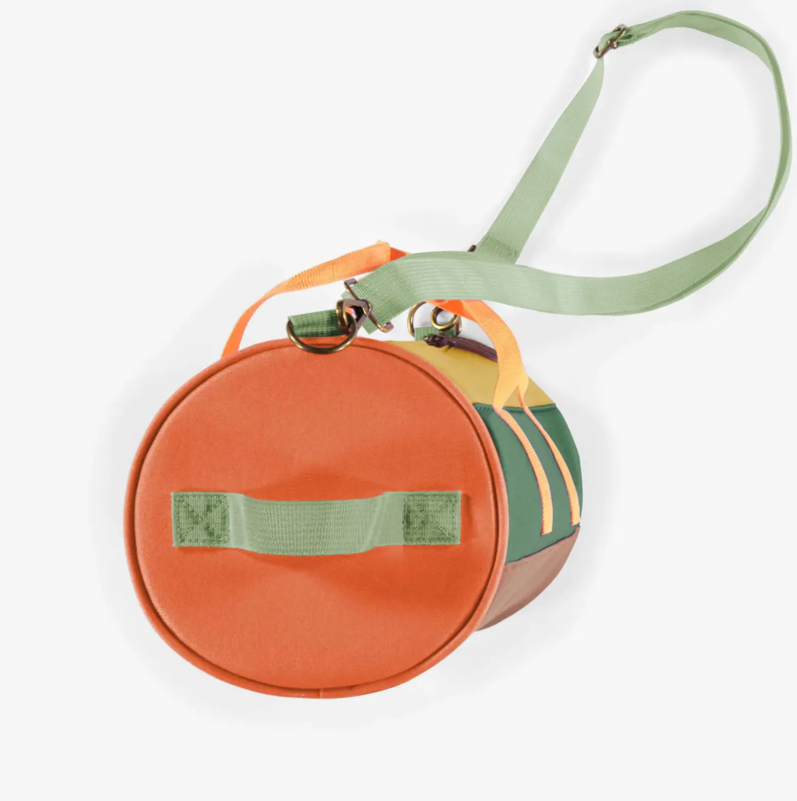 Souris Mini - Shoulder Strap Duffle Bag - Green Colour Block