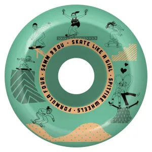Spitfire - F4 Sessions Skate Like A Girl Conical Full 54MM 99A Skateboard Wheels