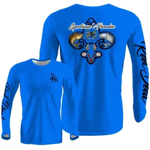 Sportman's Paradise Long Sleeve Blue Performance Dri-Fit (LS24)