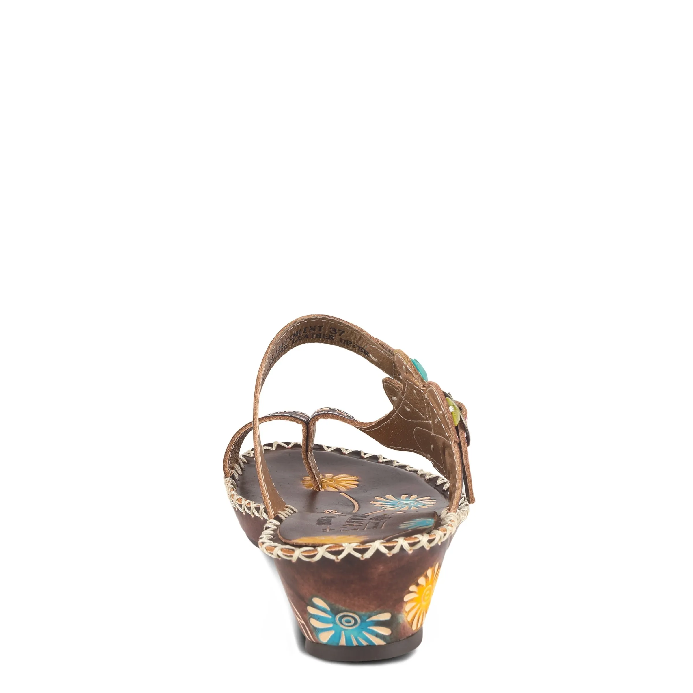 Spring Step Shoes L'Artiste Santorini Slide Sandal Women’s Hand Painted Leather