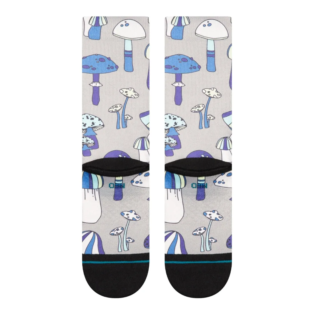 Stance Microbial Crew Socks - String Grey