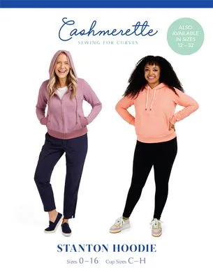 Stanton Hoodie Pattern, sizes 0-16 by Cashmerette