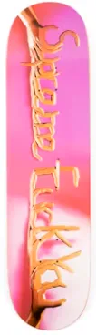 Supreme Fuck You Deck Pink