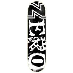 Tabla Skate Zero Legacy Ransom Black White 8.25   Lija