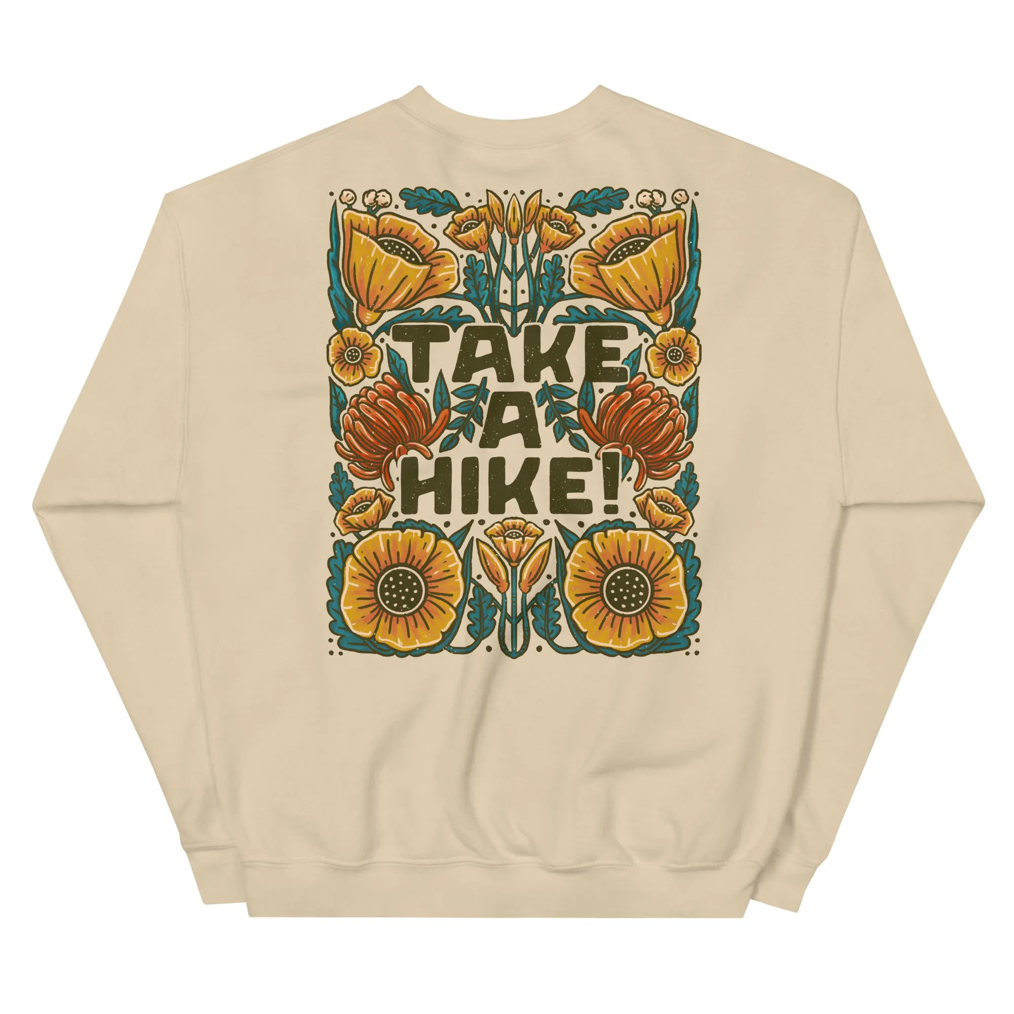 Take a Hike! Front & Back Print Crewneck