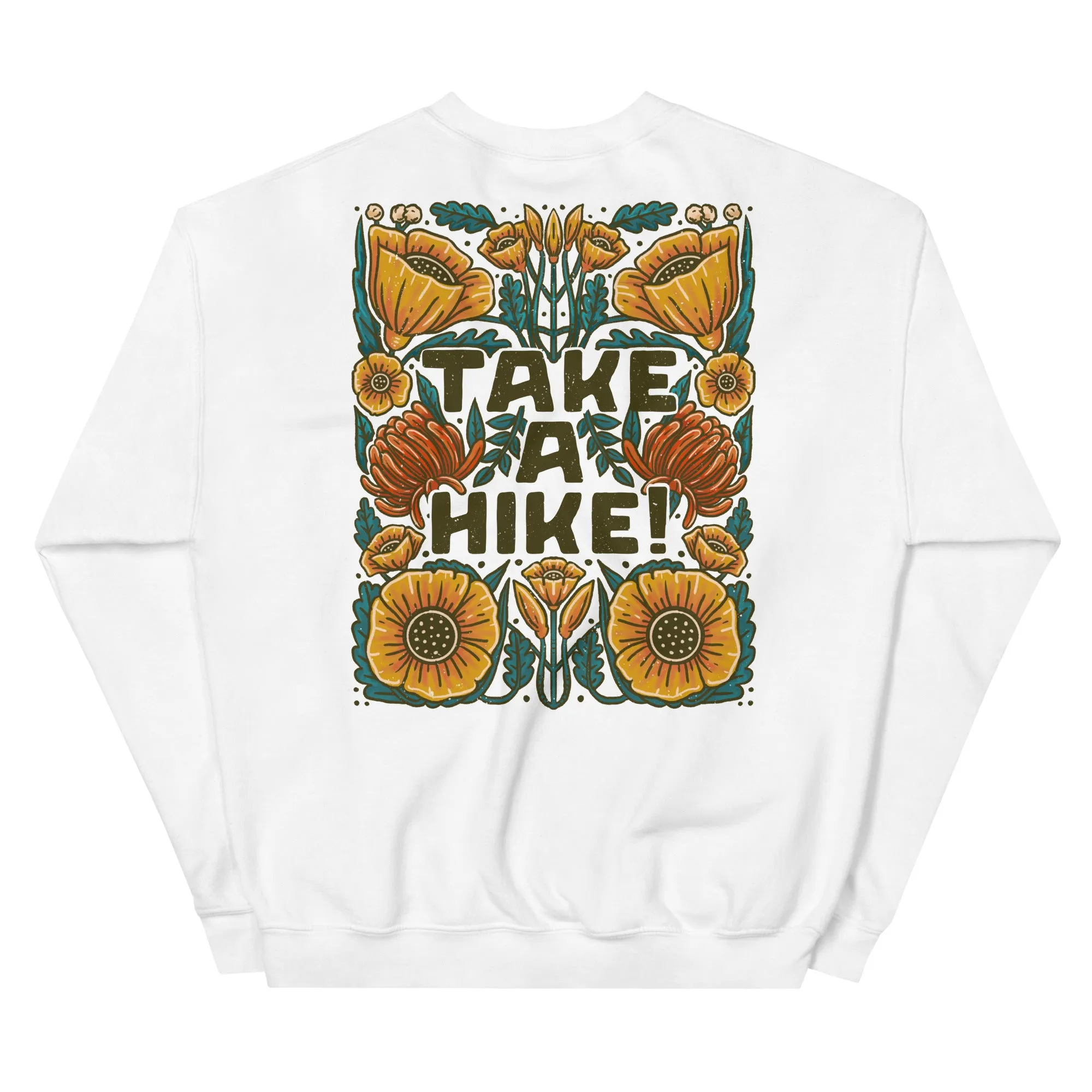 Take a Hike! Front & Back Print Crewneck