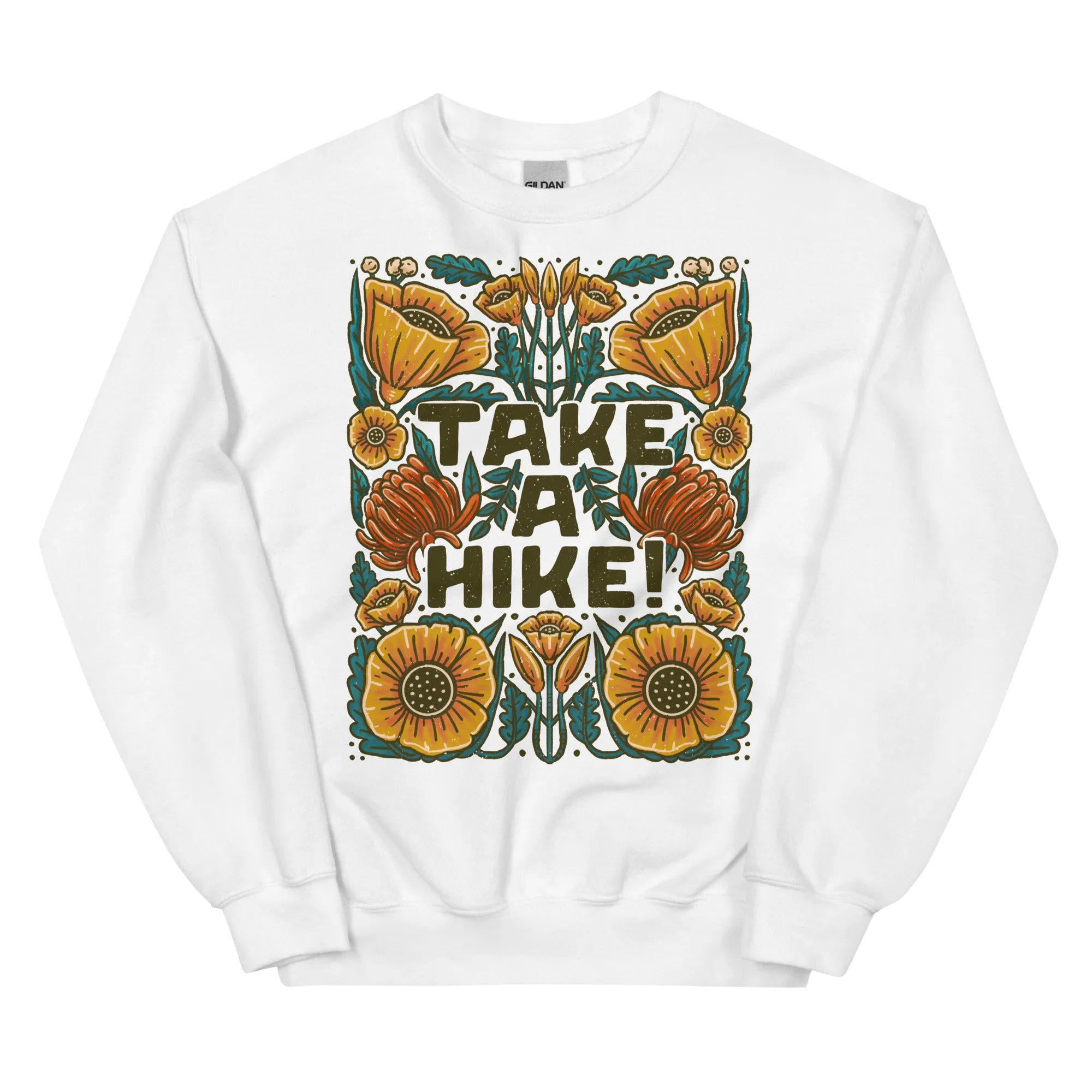 Take a Hike! Front Print Only Crewneck