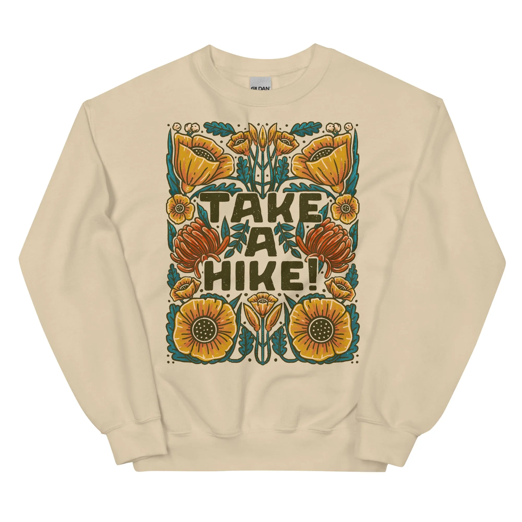 Take a Hike! Front Print Only Crewneck