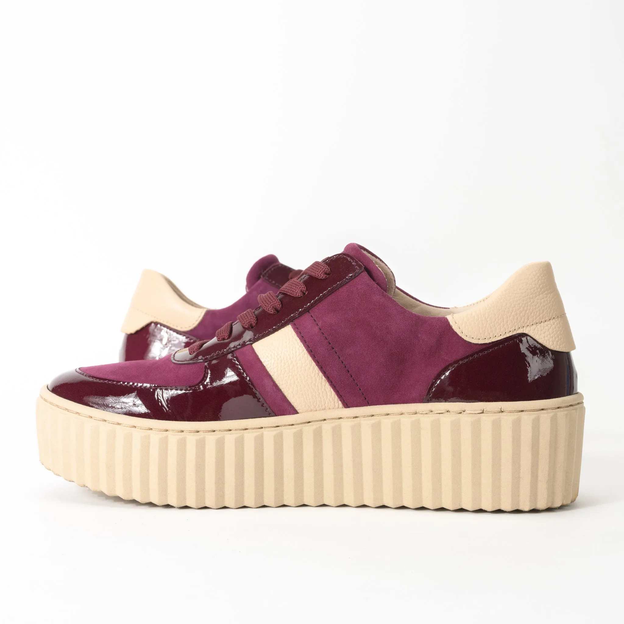 TALL TRI - AUBERGINE - NUBUCK