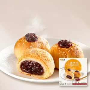 Tianjia Frozen Multi-Layer Juicy Scones - Red Bean Flavor, 4 Pieces, 220g