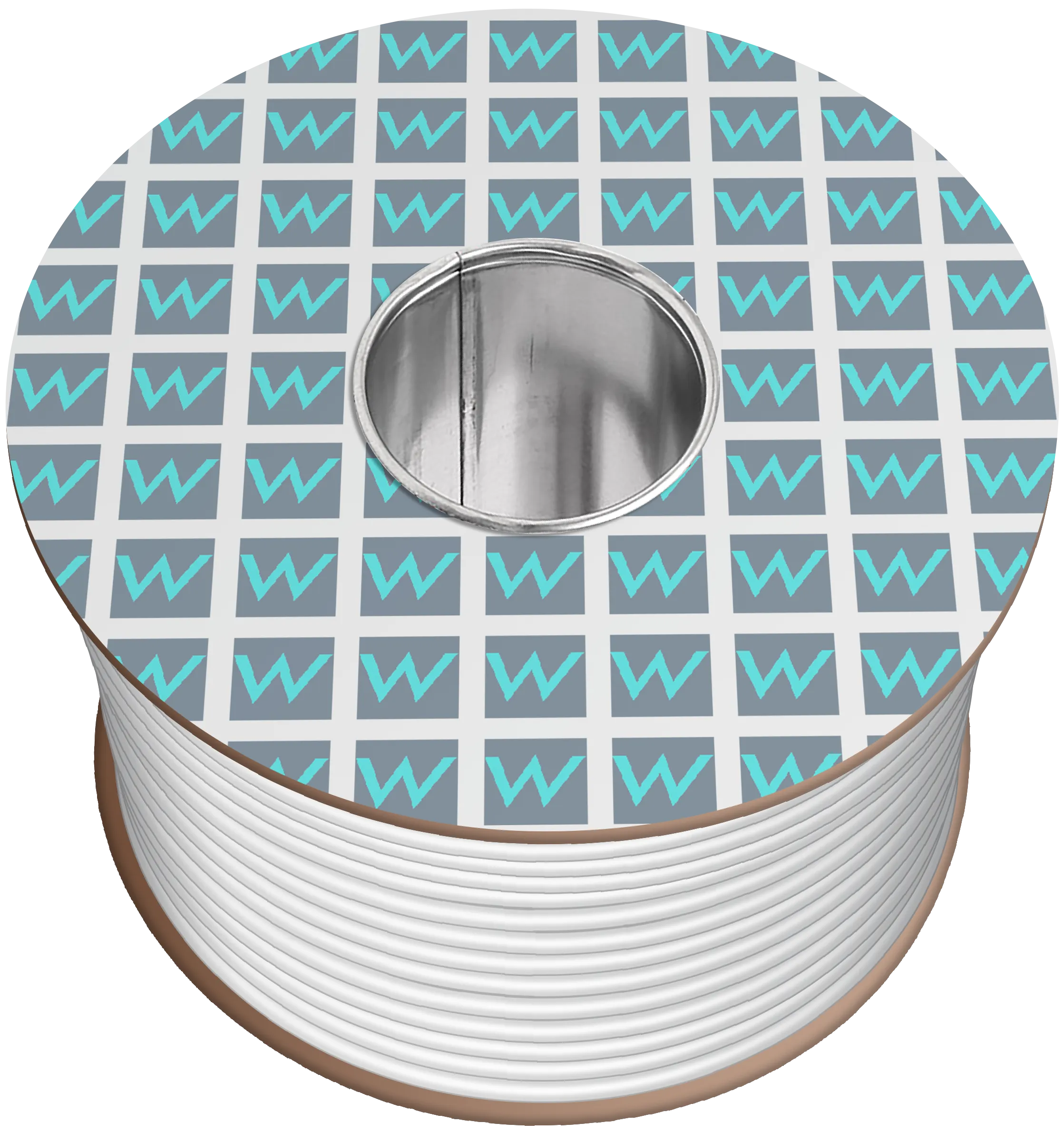 Time 3094Y 4 Core Round Heat Resistant Flexible 0.75mm White Cable - 100M