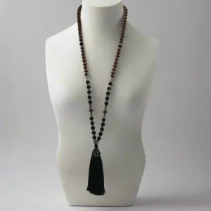 TM. Beaded Diamante Tassel