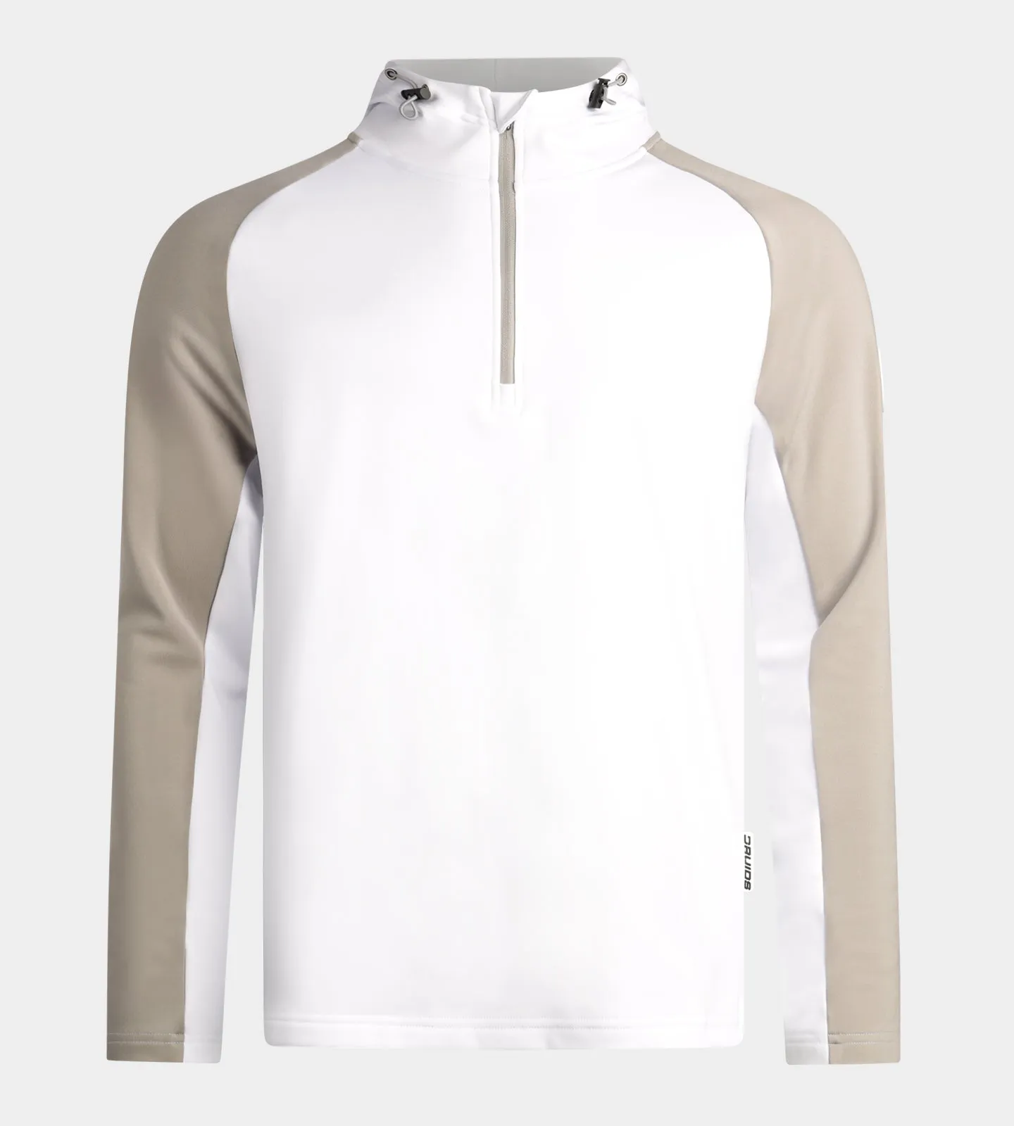 TWO TONE HOODIE - WHITE