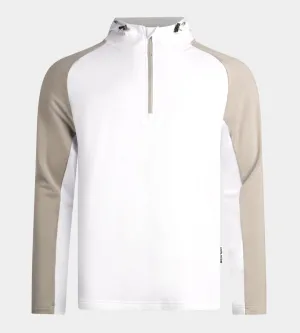 TWO TONE HOODIE - WHITE