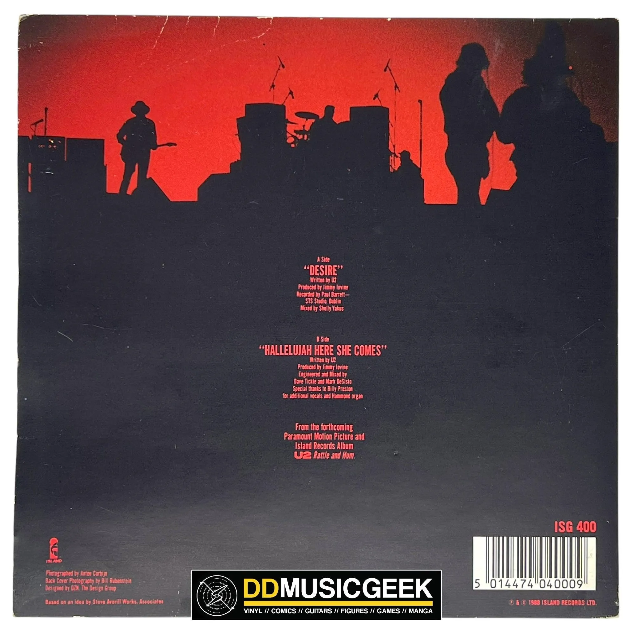 U2: Desire (7", Single, Gat)