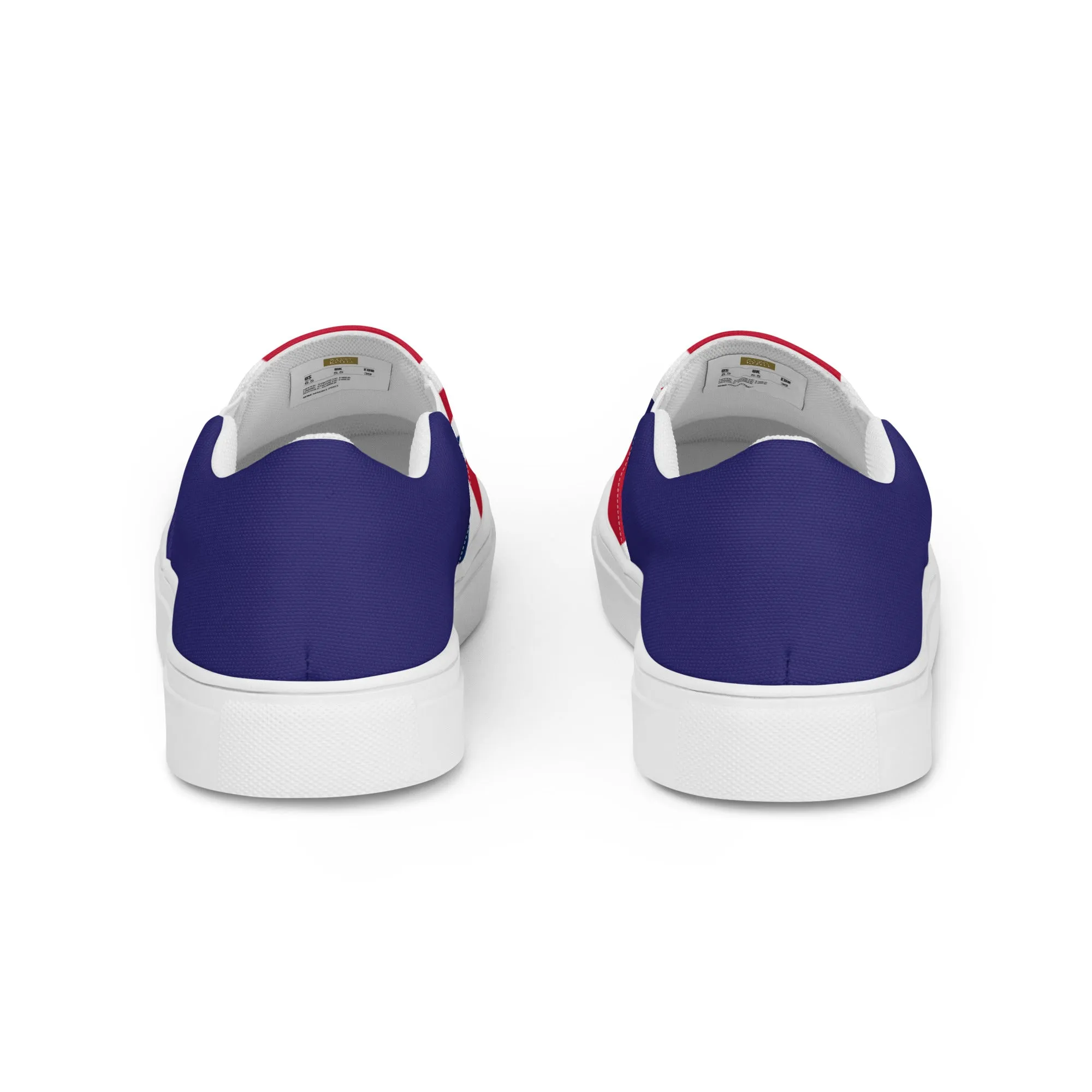 U.K Flag - Sustainably Made Women’s slip-on canvas shoes