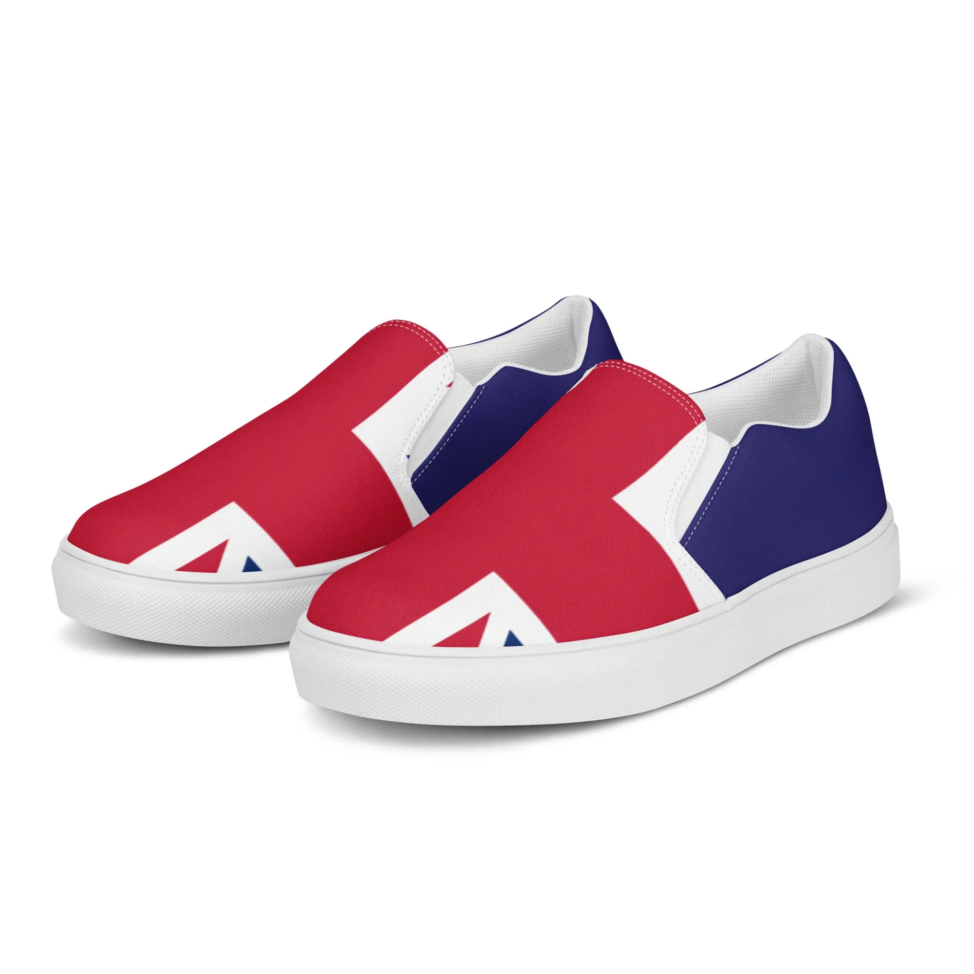 U.K Flag - Sustainably Made Women’s slip-on canvas shoes
