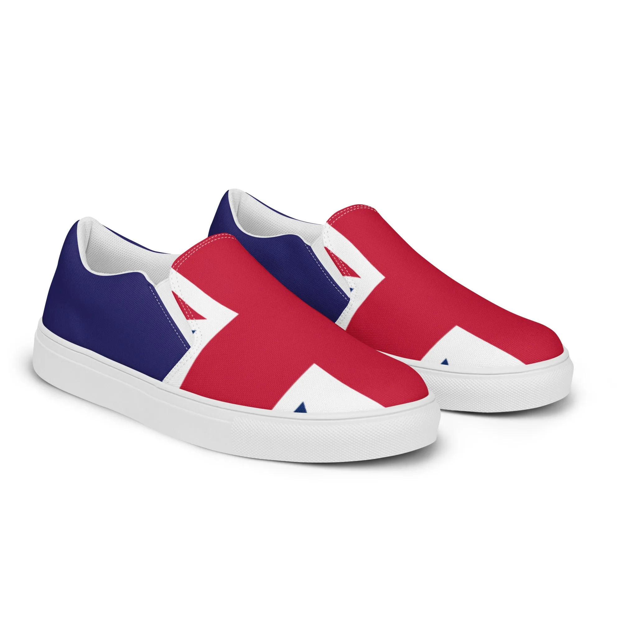 U.K Flag - Sustainably Made Women’s slip-on canvas shoes