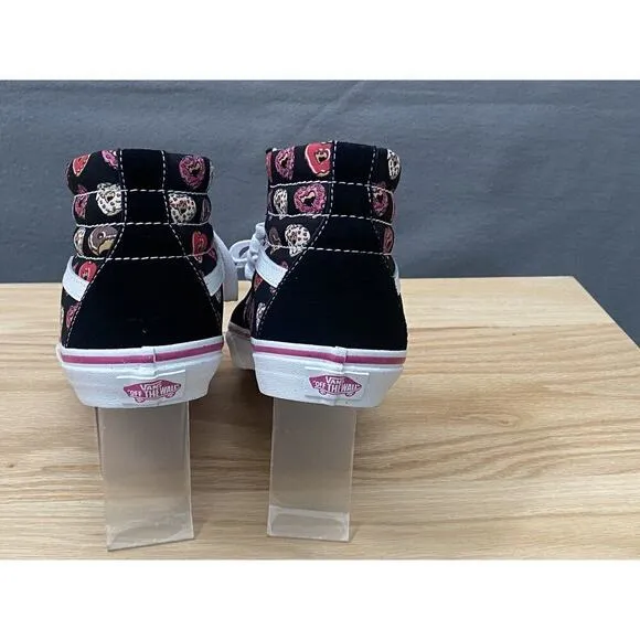 Vans Kids Sk8 Donuts Heart Hi Top Sneaker Shoes Size 6 US Juniors