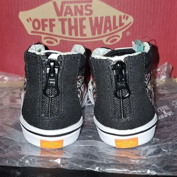 VANS Sk8-Hi Zip ProjectCAT Protect Tigers Discovery Rare ComfyCush Shoes Size 5