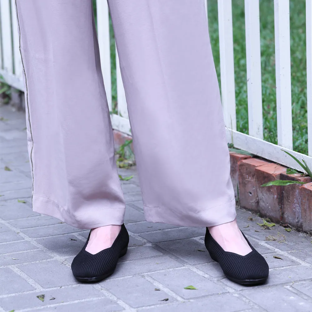Vicenza Knit Ballet Flats (Nero)