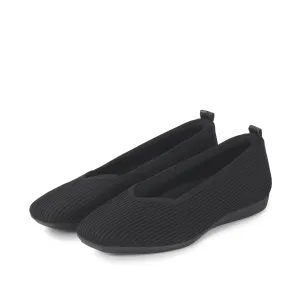 Vicenza Knit Ballet Flats (Nero)