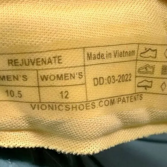Vionic Rejuvenate Recovery‎ Sandals Mens Size 10.5 Green White Comfort Cushioned