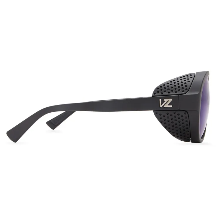 VonZipper Esker Polarized Plus Sunglasses - Black Satin/Blue Flash
