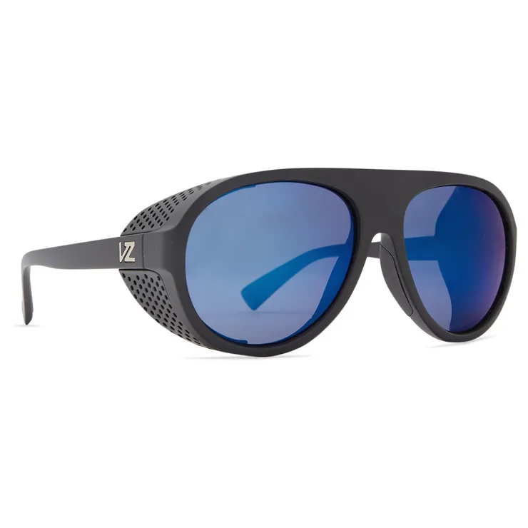 VonZipper Esker Polarized Plus Sunglasses - Black Satin/Blue Flash