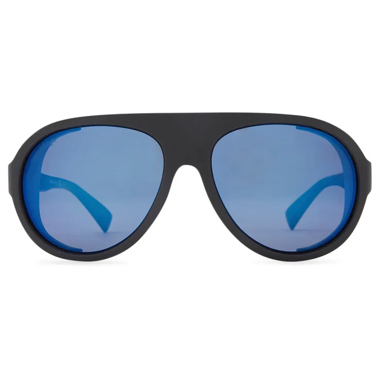 VonZipper Esker Polarized Plus Sunglasses - Black Satin/Blue Flash