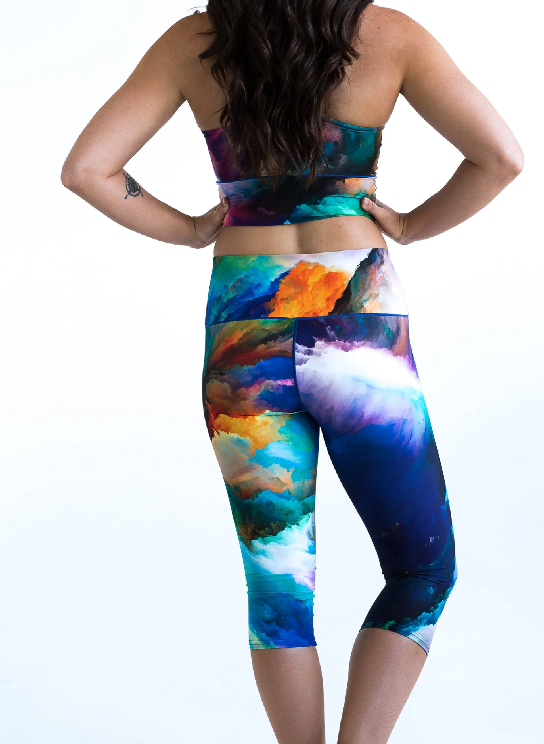 Watercolor Capris *FINAL SALE*