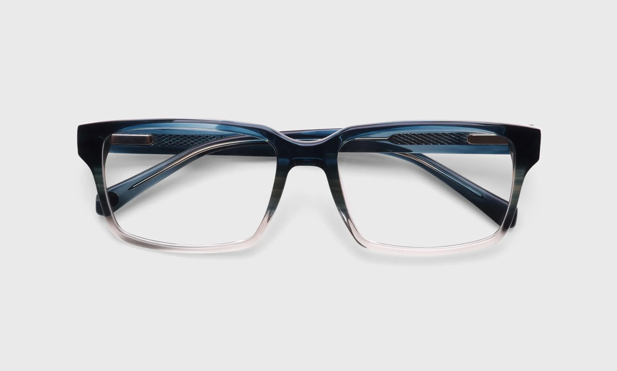 Wide Eyed Color 59 - Teal Demi Fade Front with Teal Demi Temples