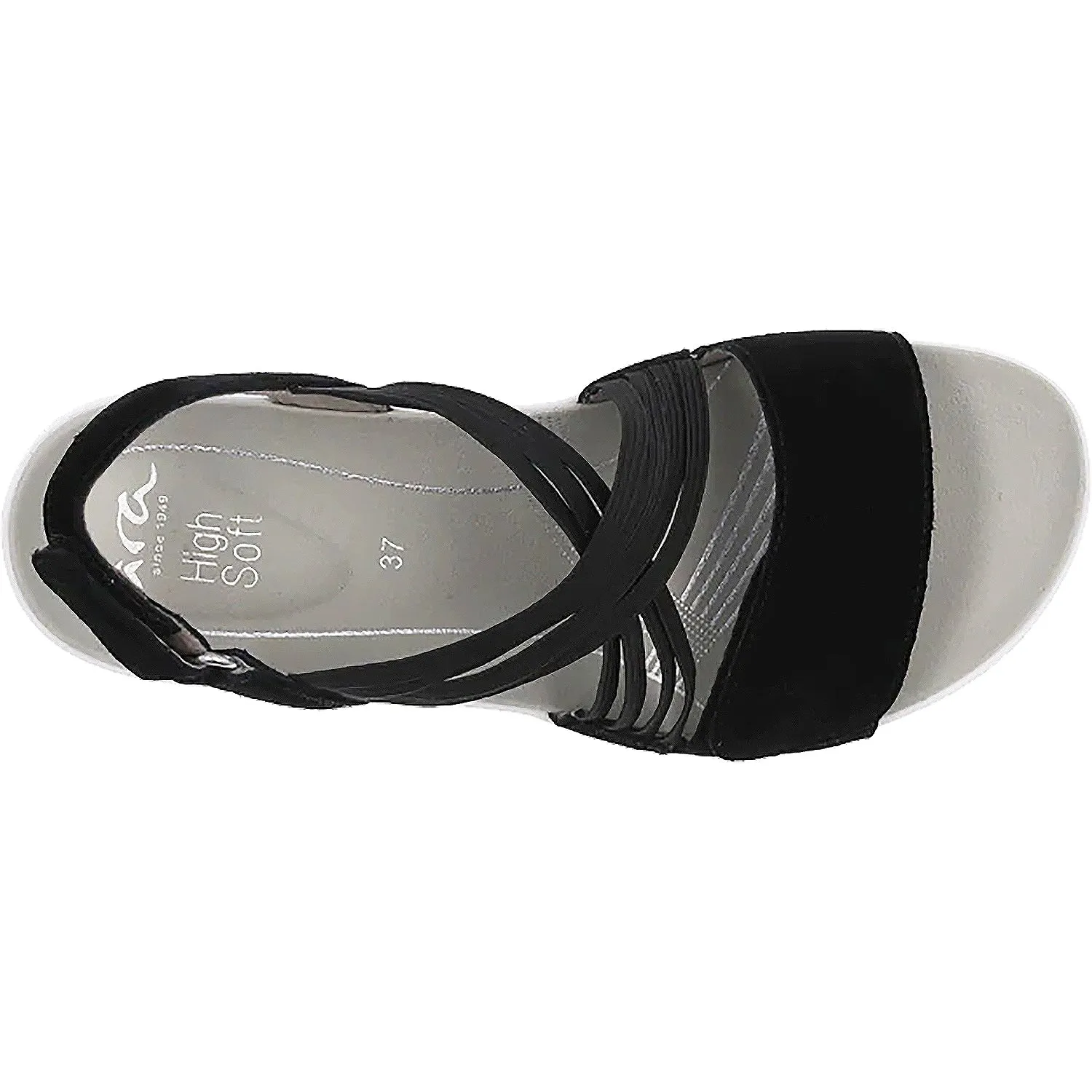 Women's Ara Niles Black Velour Suede