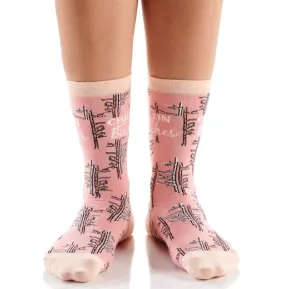 Women's Crew Sock, Chill n Birches