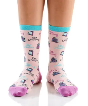 Women's Crew Sock, Gone Shopping
