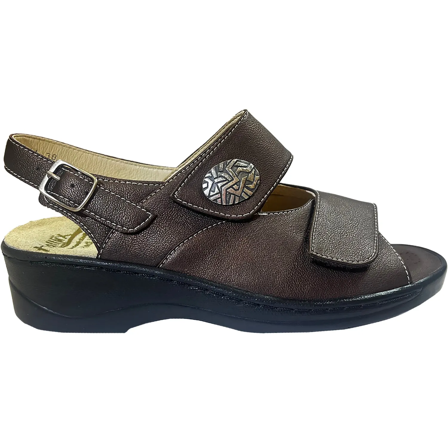 Women's Fidelio Emily Wide Fit Metallic Brown