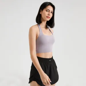 Women's Halter Push-up Running Fitness Bra Outerwear fasion