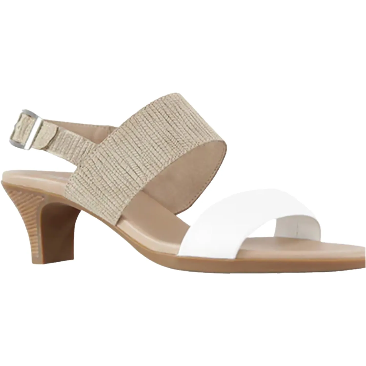 Women's Munro Livia White/Tan Combo