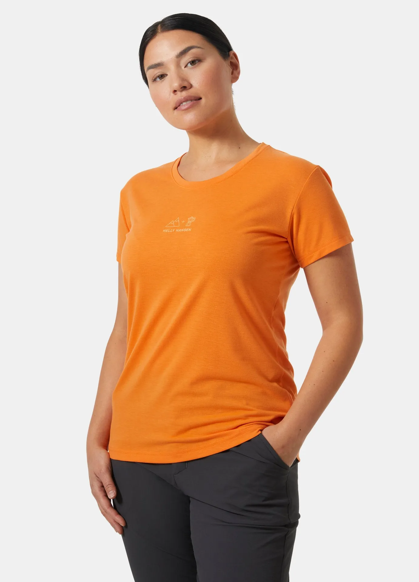 WOMEN'S SKOG GRAPHIC TEE - POPPY ORANGE