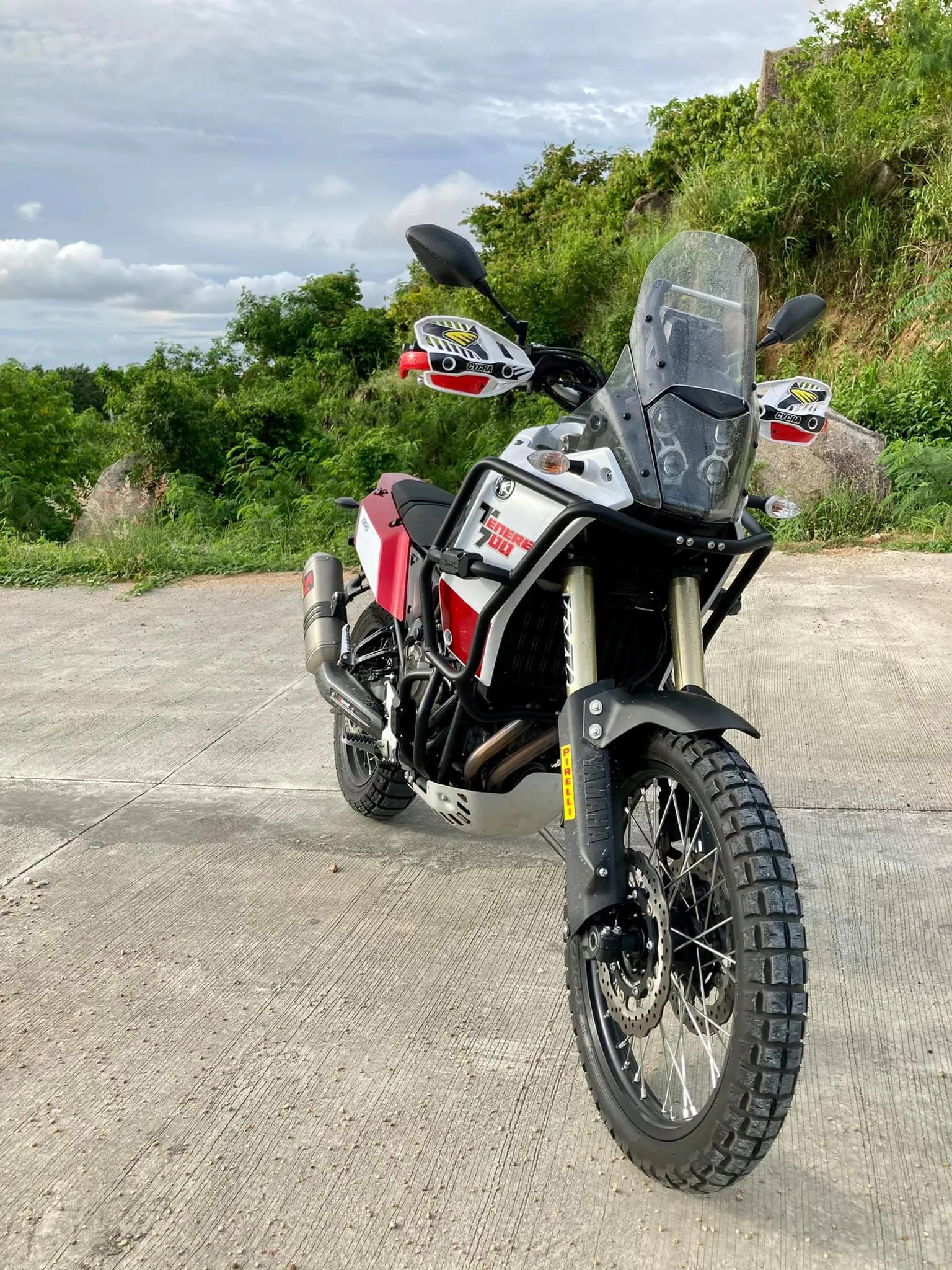 YAMAHA TENERE 700 Upper Crash Bars - Stainless steel