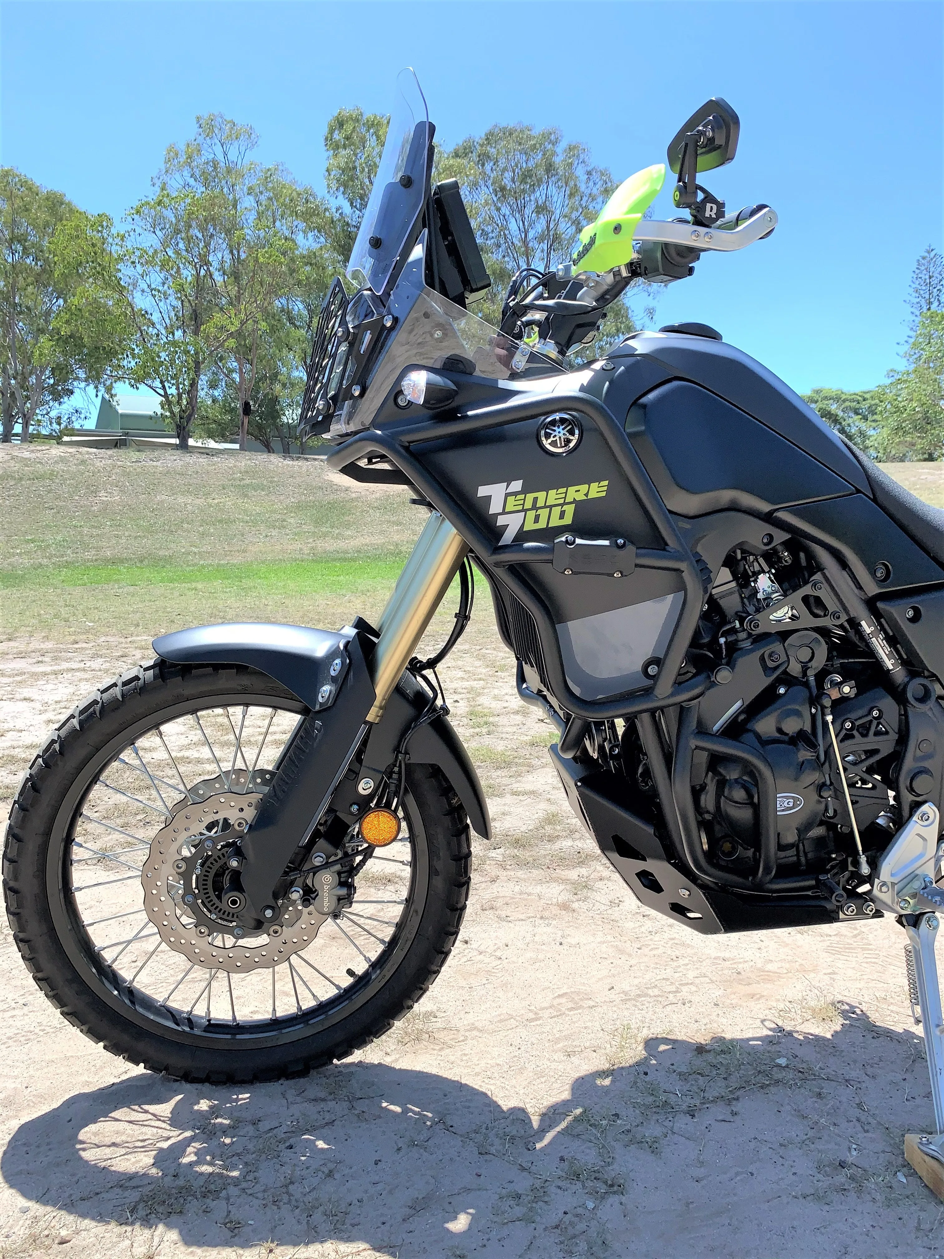 YAMAHA TENERE 700 Upper Crash Bars - Stainless steel