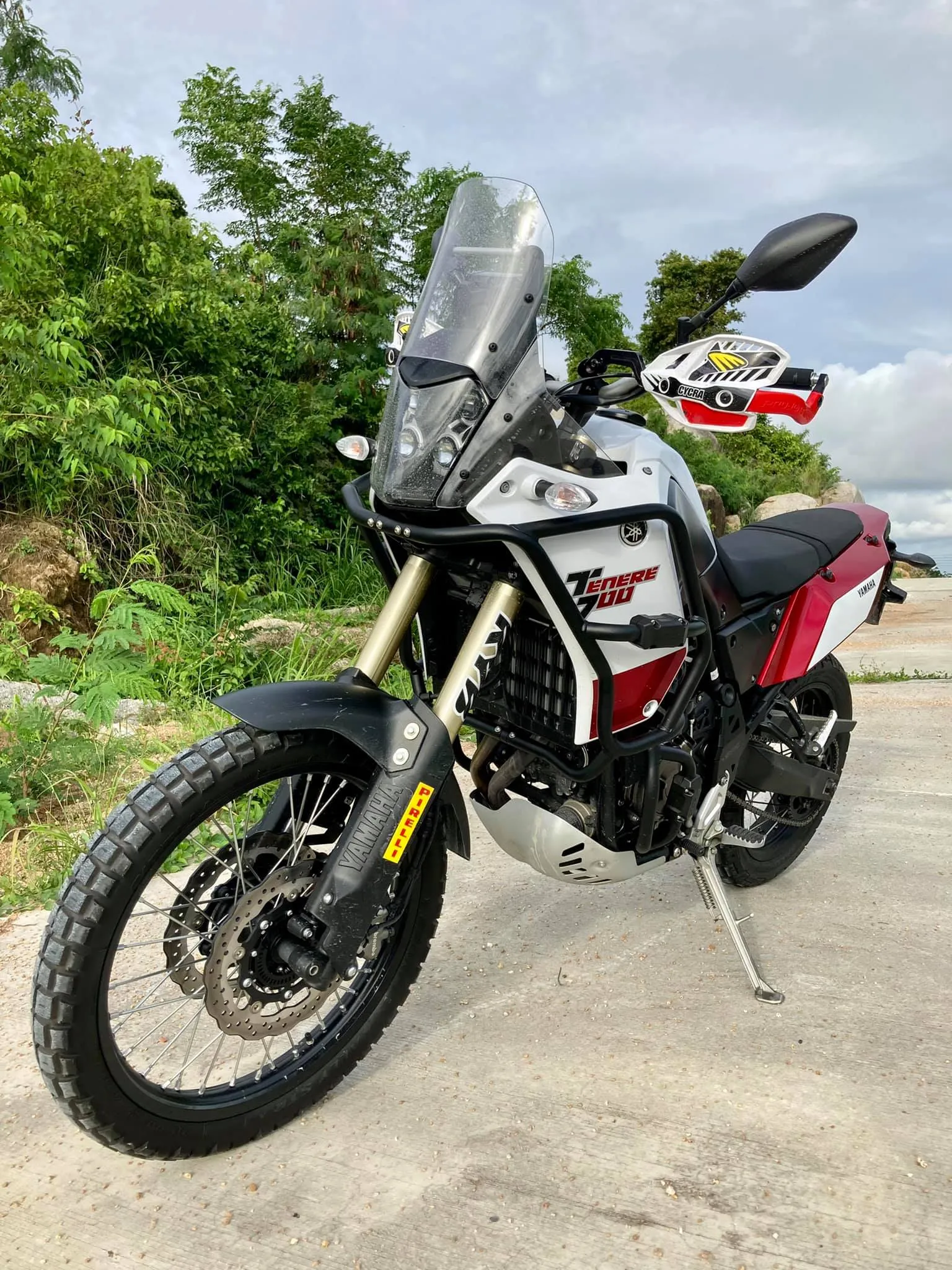 YAMAHA TENERE 700 Upper Crash Bars - Stainless steel