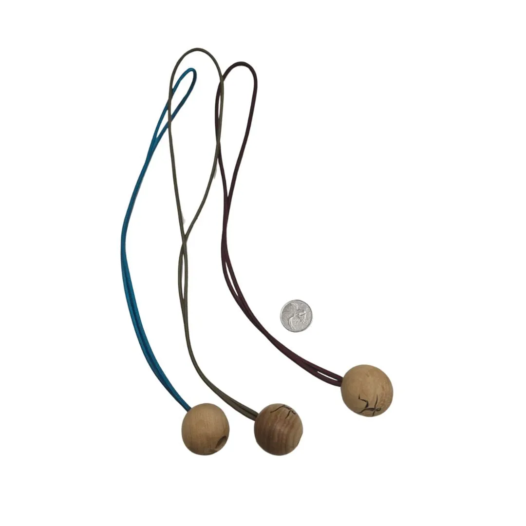 Yoga Mat Strap, Elastic With Wooden Fastener