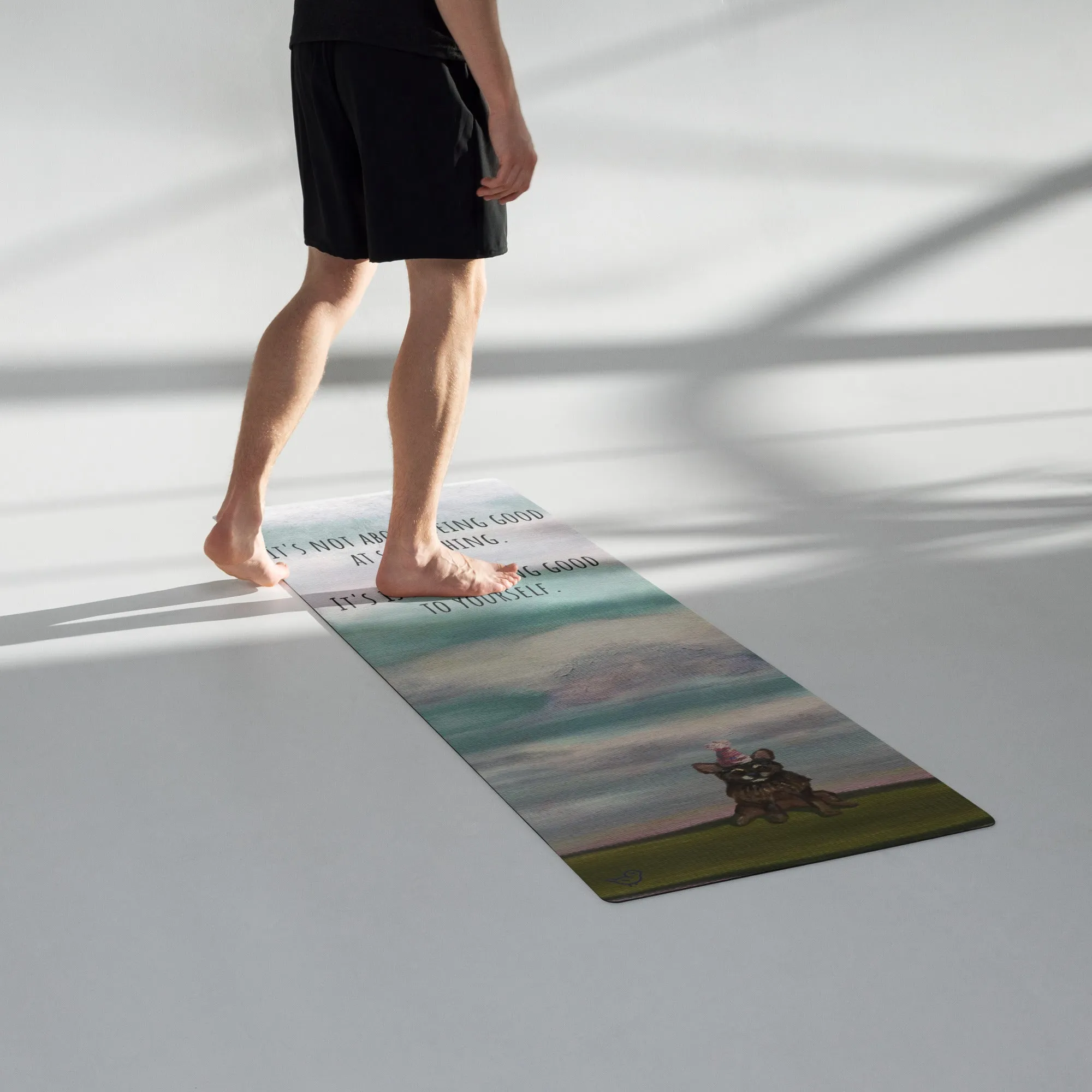 Yoga Mat w/ Party Dog
