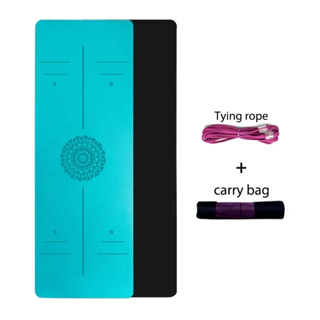 Yoga Mat With Position Line
