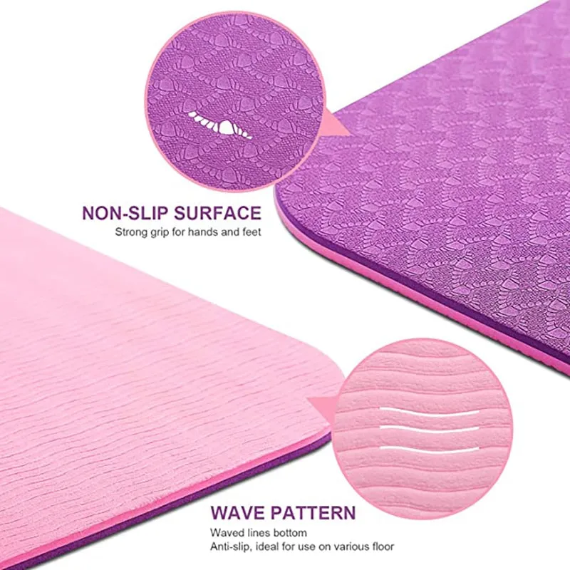 Yoga Mat With Position Line
