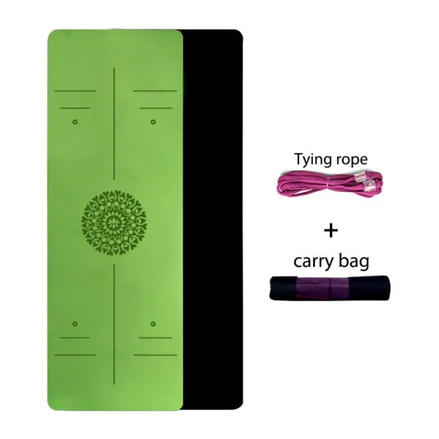 Yoga Mat With Position Line