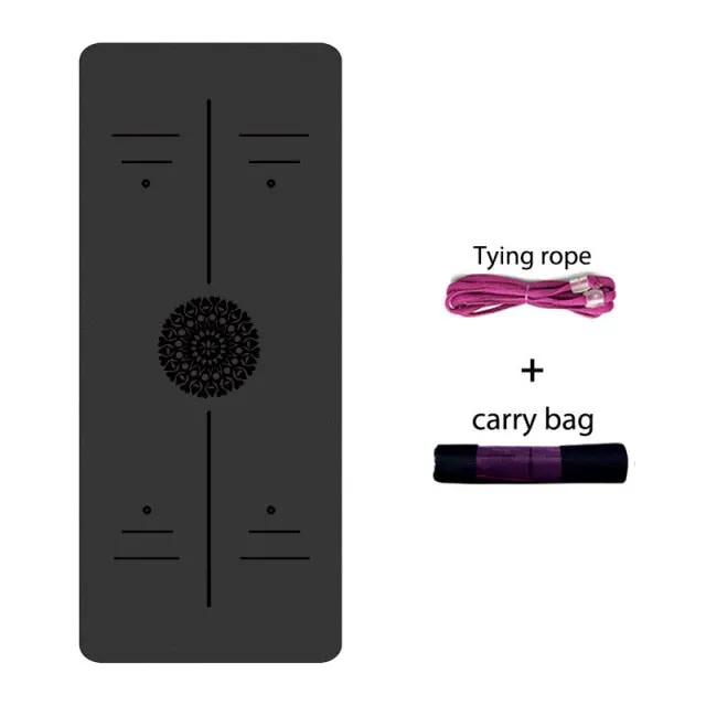 Yoga Mat With Position Line